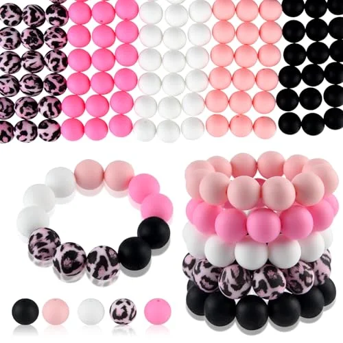 Bright-pink Black White