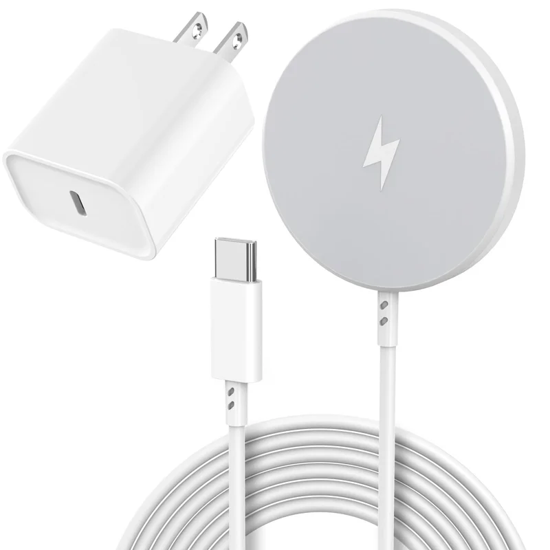 15W 6FT Fast Wireless Charging Pad for AppleiPhone 16 Pro Max/16 Pro/16 Plus/15 Pro Max/14/13/12/AirPods3/2/Pro/Pro2, Charging Pad, [Apple MFi Certified]Magnetic Wireless Charger Apple Mag Safe Charger