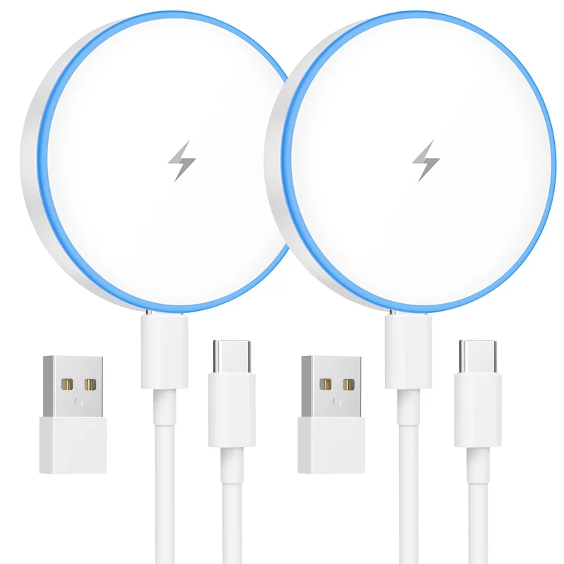 15W MagSafe Wireless Charger 2-Pack for iPhone 17, AirPods and More Devices