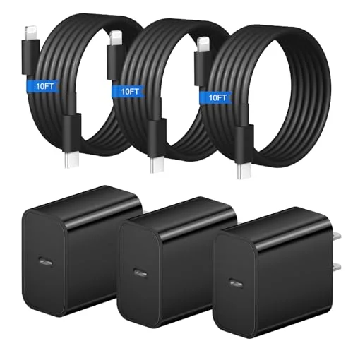 3+3Pack 10FT Black