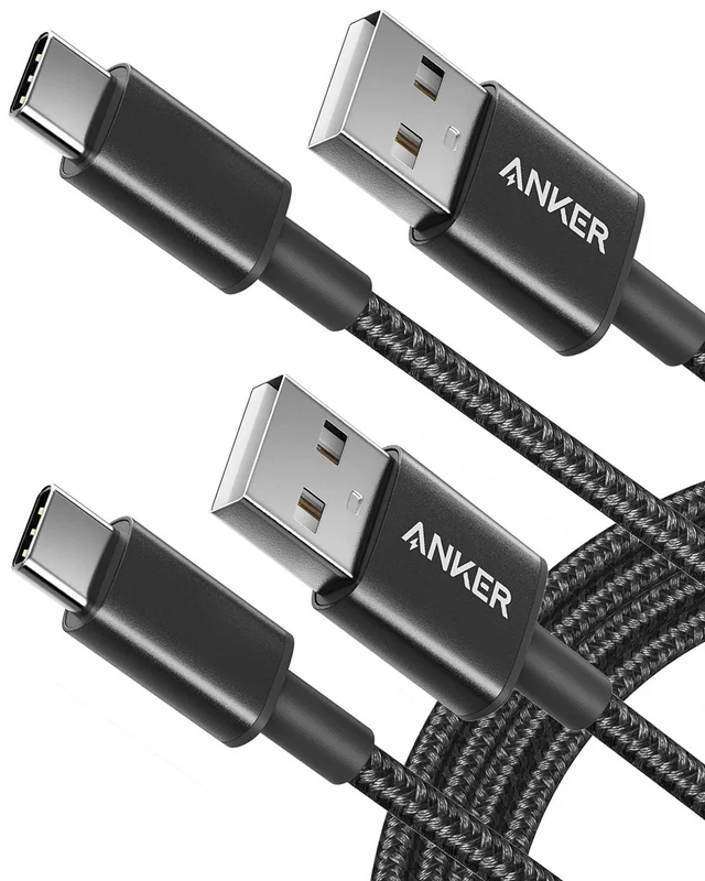 Anker Cable [2 Pack 6ft], USB A to USB C Cable for iPhone 17 Series,Samsung Galaxy S10 S10+, LG V30, Beats Fit Pro and More (Black). | Premium Quality Product, Best Value, Fast Shipping