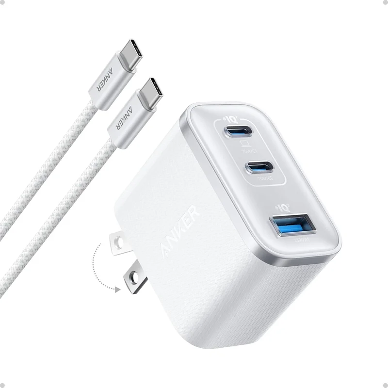 Anker USB-C Fast Charging Cable (White) for iPhone 17, iPad and More Devices