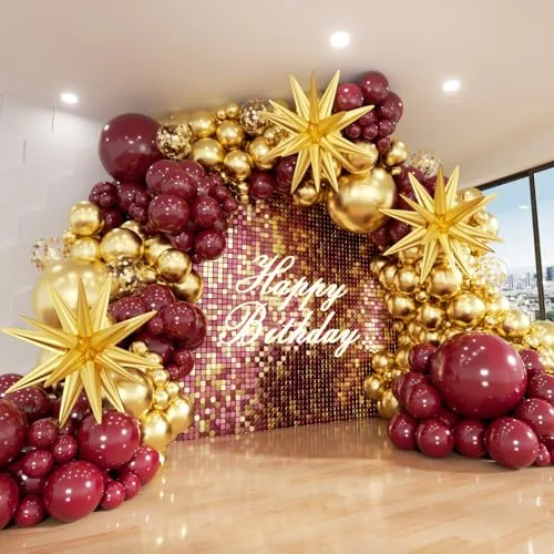 Burgundy and Gold