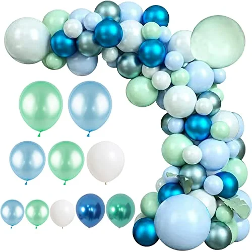 Blue Green White