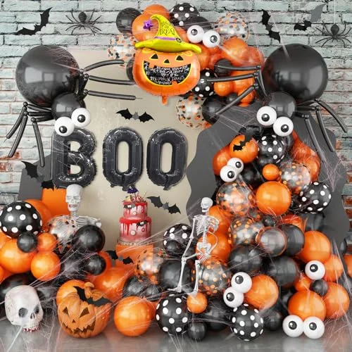 Black Orange + Boo Pumpkin
