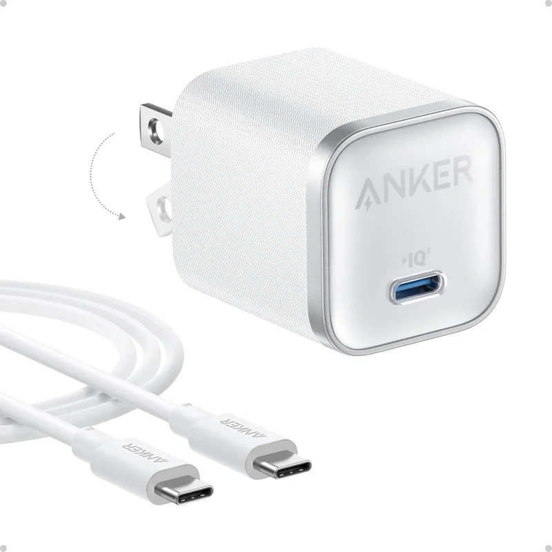 Includes 6FT USB-C Cable and Foldable Plug, for iPhone 17/16 Series,MacBook, Pixel 9, iPad and More - iPhone Charger, 45W Type C Fast Charging, USB C Charger Block