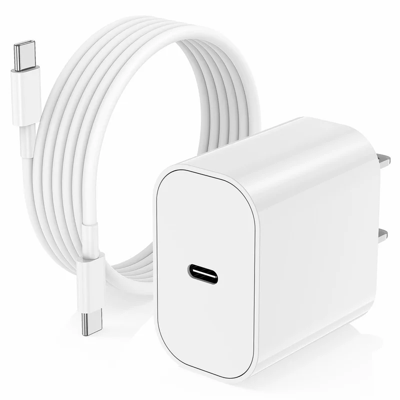 iPhone 17 16 15 Charger/10ft Type C to C Charging Cable Cord Long, USB C Fast Charging Block Plug for Apple iPhone 17 Pro Max/17 Air/16 Pro/15 Plus/AirPods/iPad/mini Plug Cube Birck Box Power Adapter | Premium Quality Product, Best Value, Fast Shipping