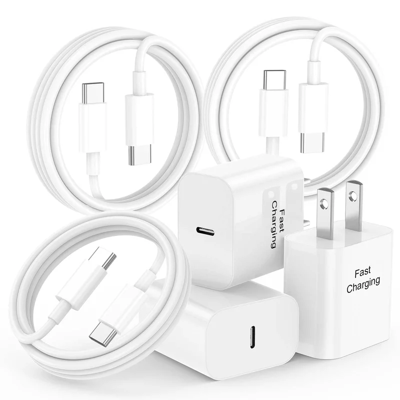 iPhone 17 Charger for Home, Office & Travel, USB C Charger Compatible with iPhone 17/16/15,iPad,Galaxy and All Type-C Devices - iPhone Charger Fast Charging 20W 3-Pack iPhone 17 Charger & 6FT USB C Cable