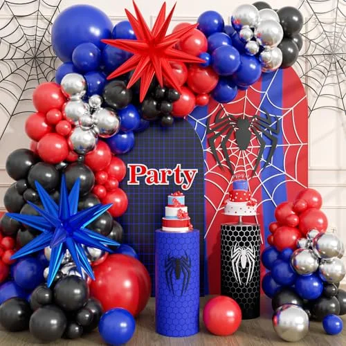 Red Black Blue Silver