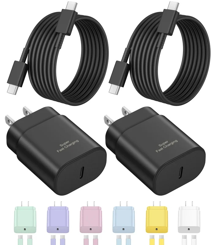 Novobit 25W USB-C Wall Charger for iPhone 17/16 and More Fast-Charging Devices