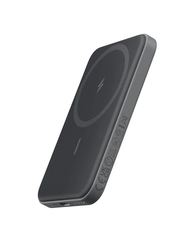 Travel Essential Battery Pack with USB-C Cable, Compatible with iPhone 16 / 15 / 14 / 13 / 12 Series - 621 MagGo Power Bank, 5,000mAh Magnetic Portable Charger