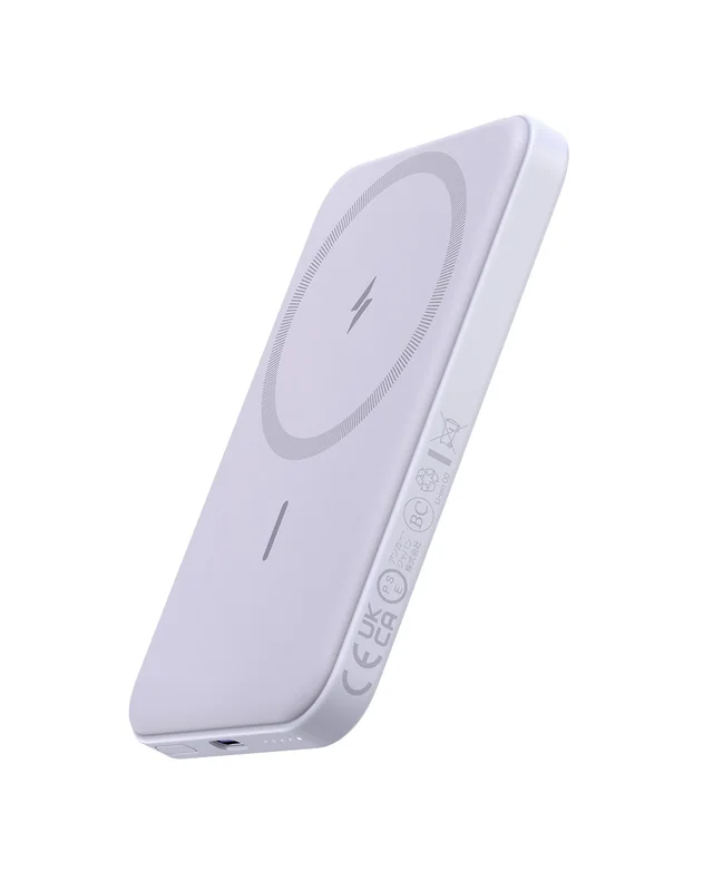 Travel Essential Battery Pack with USB-C Cable, Compatible with iPhone 16 / 15 / 14 / 13 / 12 Series - 621 MagGo Power Bank, 5,000mAh Magnetic Portable Charger