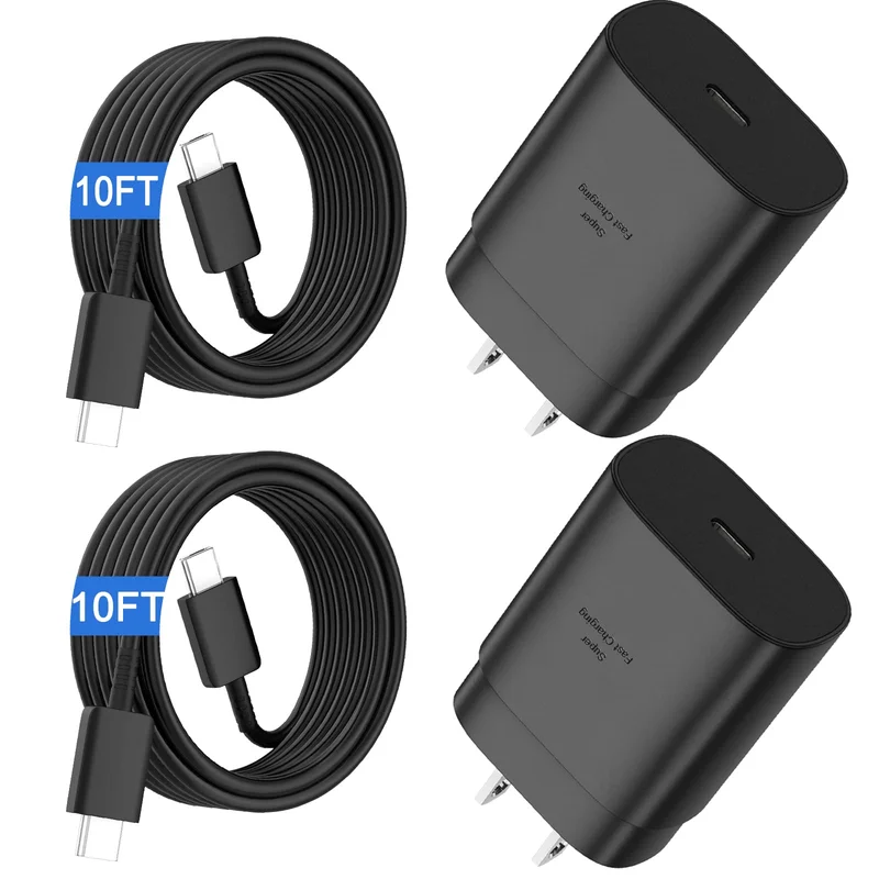 USB C Charger Type C Charger Fast Charging,25W Android Charger for Samsung Super Fast Charger with 10Ft Long USBC Charger Cable Cord for Samsung Galaxy S26 S25 S24 S23 S22 S21/iPhone 17/16/16 Pro Max | Premium Quality Product, Best Value, Fast Shipping